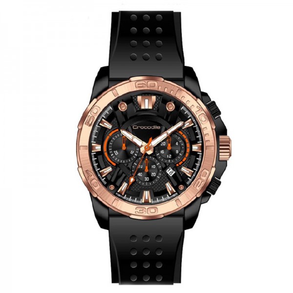 Crocodile CM-010B34B Black Rosegold